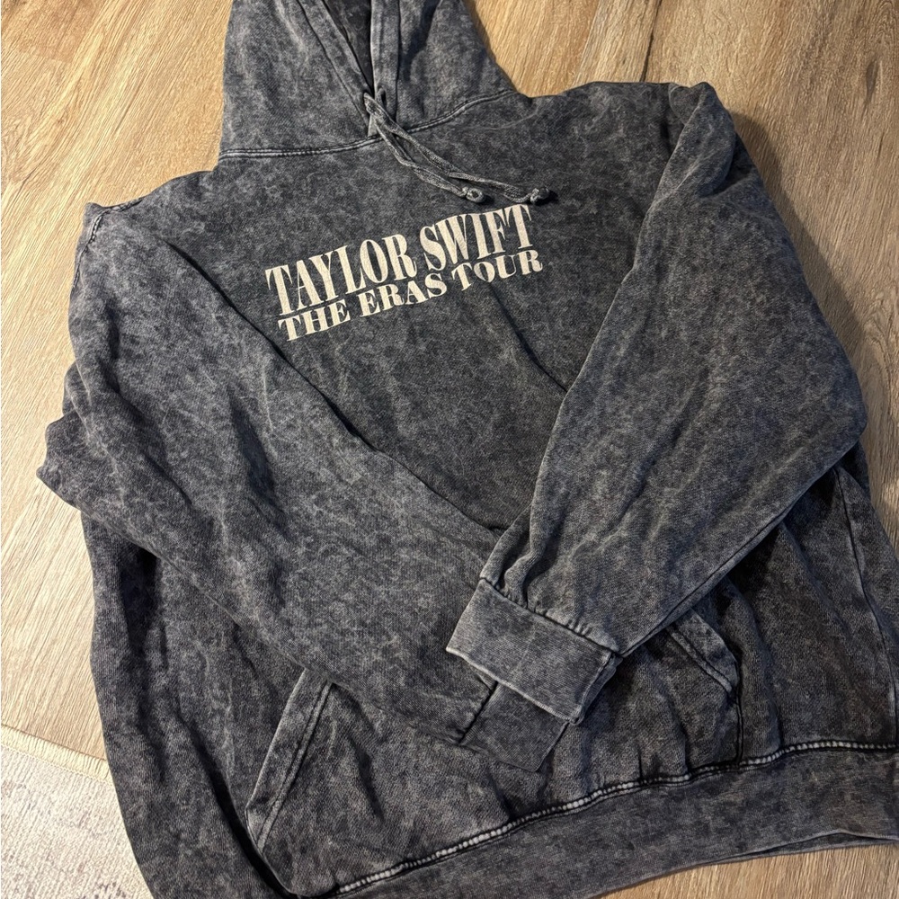 taylor swift the eras tour black washed hoodie